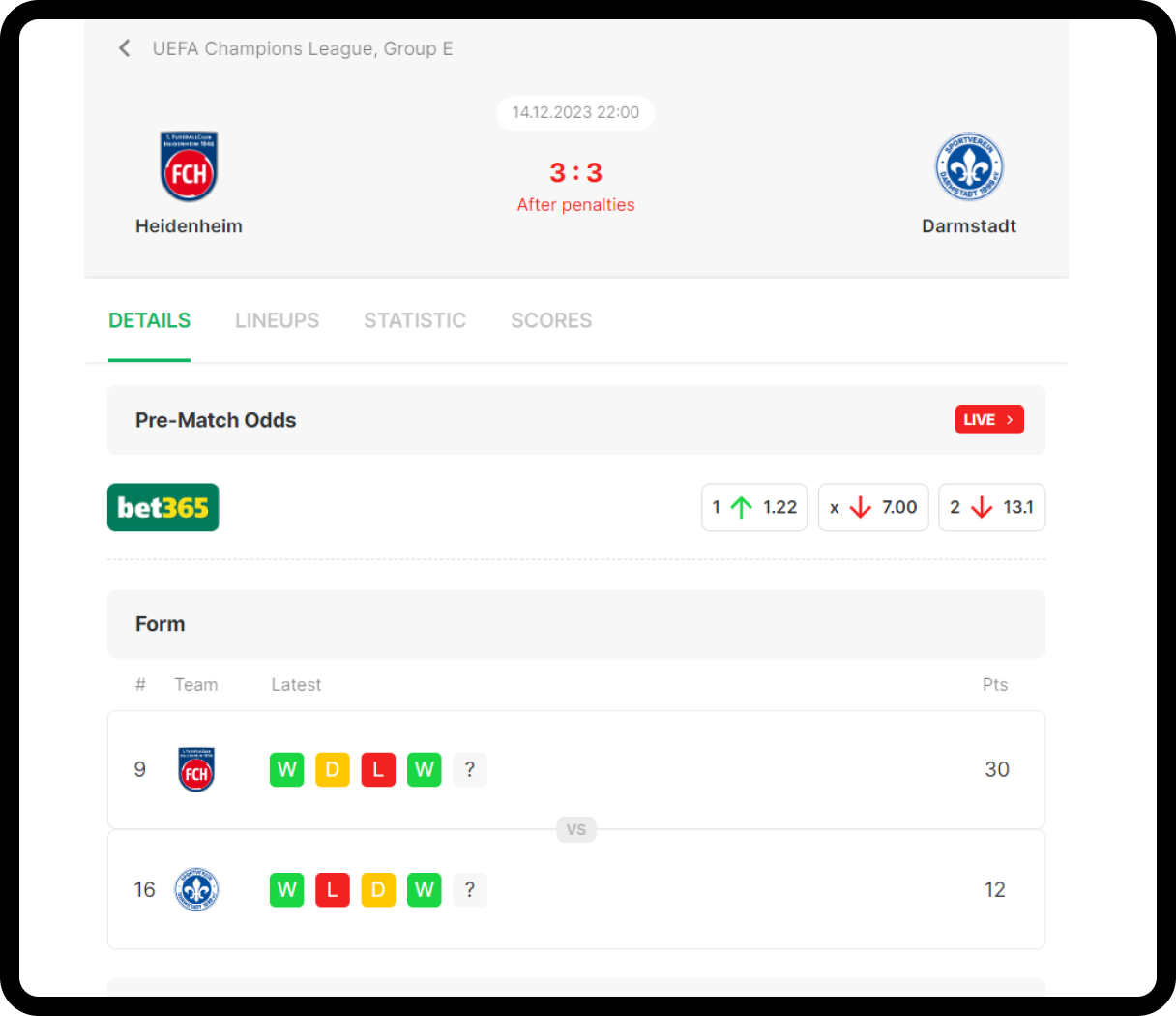 Football Odds API